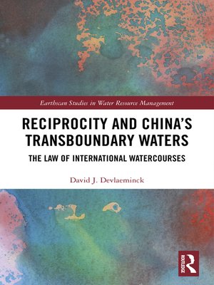 cover image of Reciprocity and China's Transboundary Waters